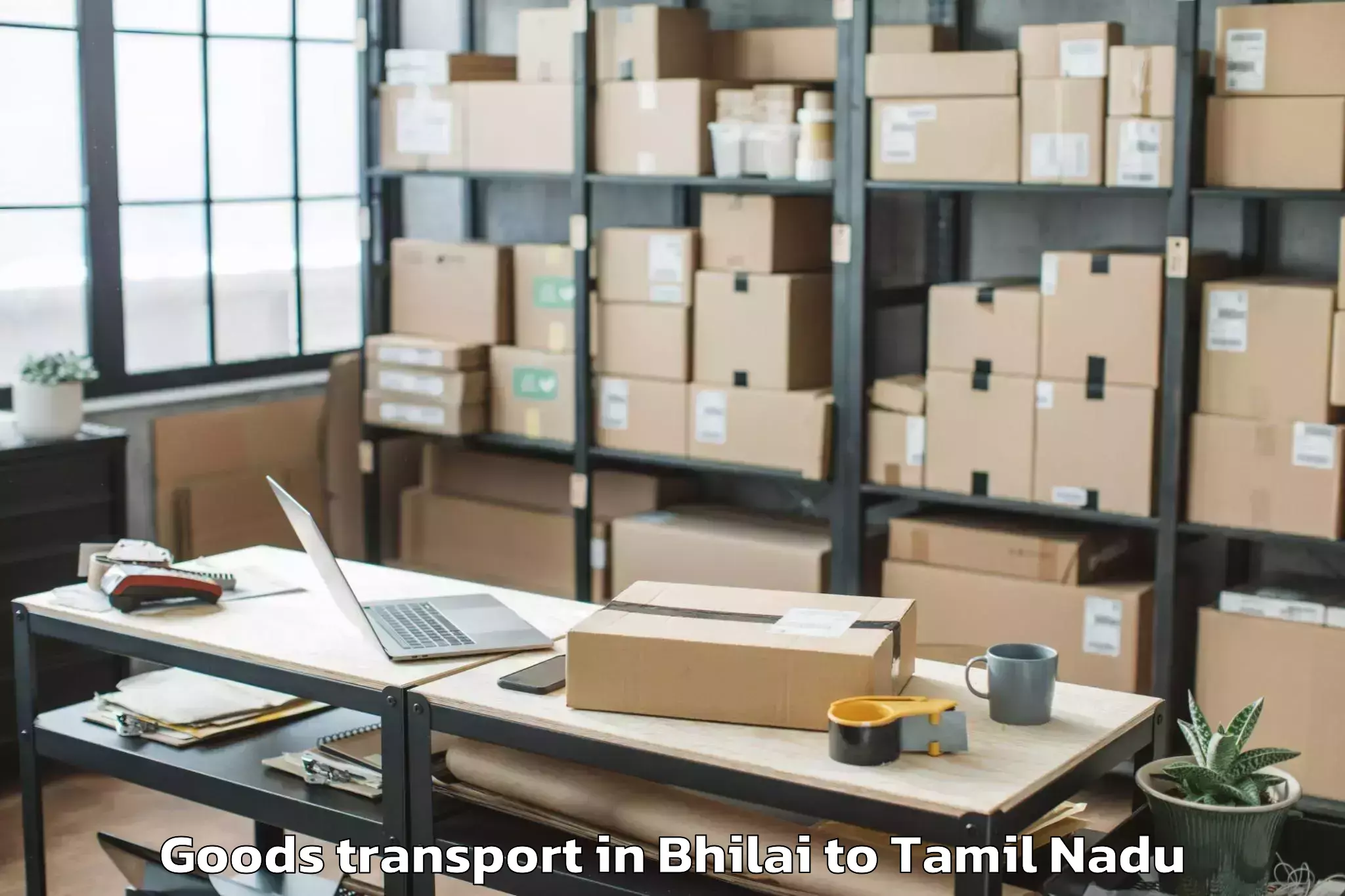 Book Bhilai to Chennai Port Trust Goods Transport Online